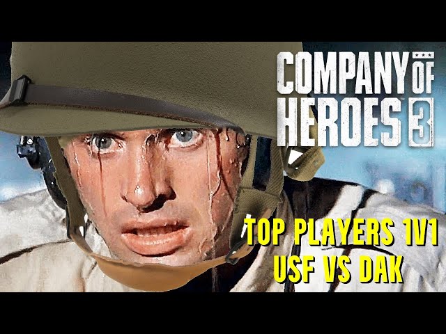 Top Leaderboard Players SWEATY Match | USF vs DAK - Company of Heroes 3
