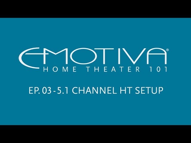Emotiva's Home Theater 101 Series - 5.1 Home Theater Setup