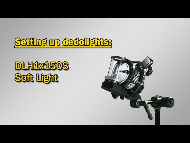 Setting up dedolights: DLH1x150S soft light