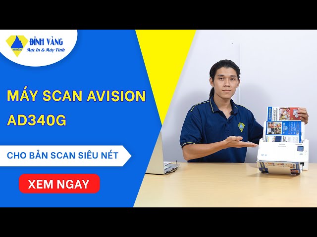 Máy scan Avision AD340G | Máy quét hai mặt - Tốc độ quét 40 trang/ phút