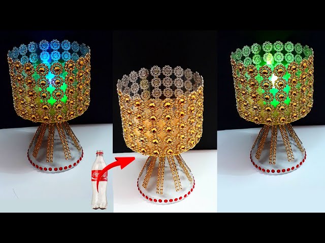 Best out of waste Tealight Holder made from Plastic Bottle| DIY home decoration ideas