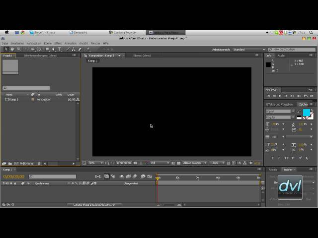 DieVideoLeuchten - Adobe After Effects - Grundlagen TEIL1/4