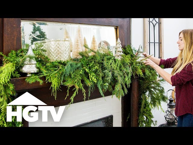 DIY Holiday Garland From Garden Brush | HGTV Happy | HGTV