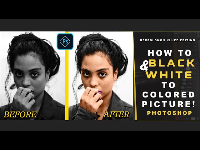 How To Turn Black & White To Colored Picture In Photoshop 2024 Rexsolomon Kluze