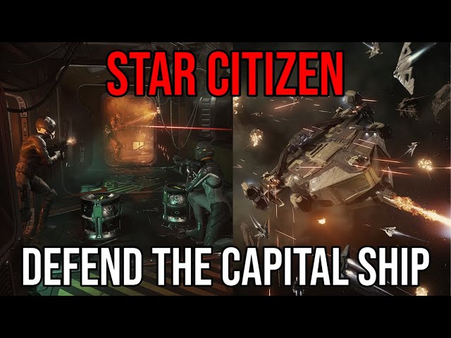 DEFEND THE CAPITAL SHIP | Star Citizen XenoThreat Gameplay