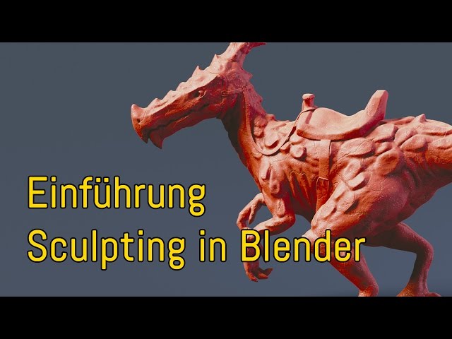 Einführung: Sculpting in Blender (Tutorial DE)