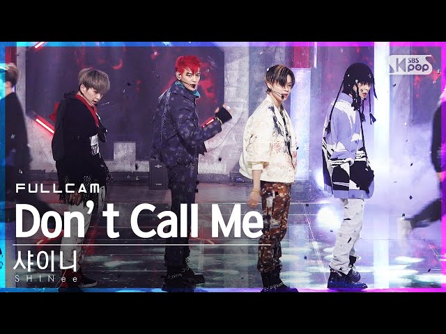 [안방1열 직캠4K] 샤이니 'Don't Call Me' 풀캠 (SHINee Full Cam)│@SBS Inkigayo_2021.02.28.