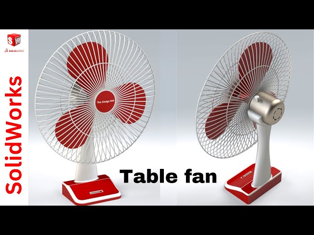 Advanced SolidWorks: A Table Fan Tutorial | Design and Assembly step-by-step.