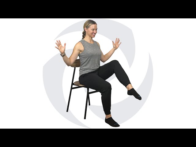 Seated Lower Body Strength and Cardio Routine: Chair Workout for Quads, Hamstrings, and Core