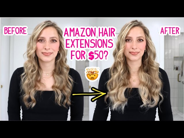 TESTING $50 AMAZON HALO HAIR EXTENSIONS - ARE THEY WORTH IT?