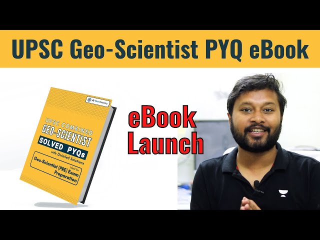 UPSC Geo-Scientist PYQ eBook Launch | All 'Bout Chemistry