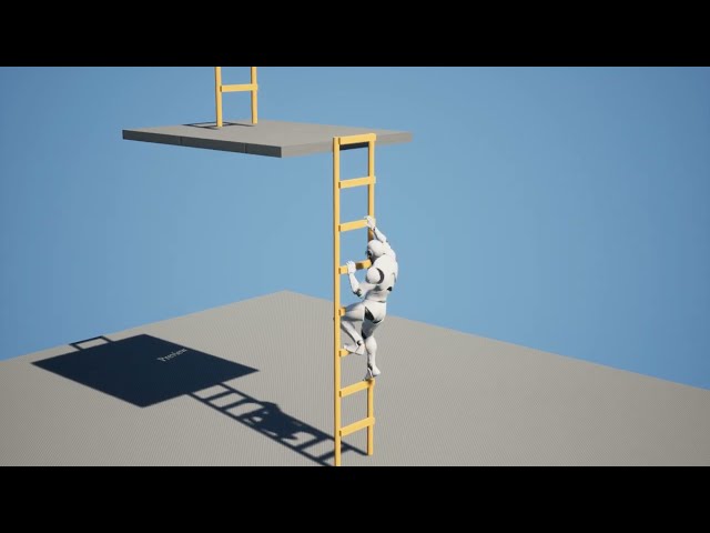 [Unreal Engine] Ladder-Climbing Animation Pack - Demo Showcase