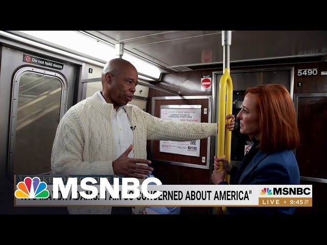 Psaki and NYC Mayor talk crime, immigration, and his weekend routine