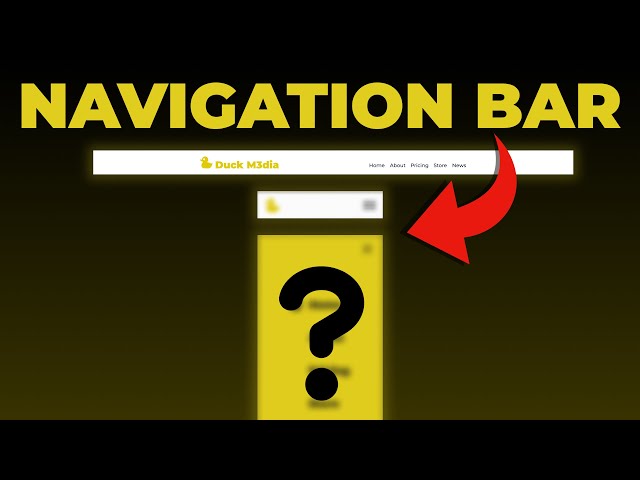 How to build a NAVIGATION BAR for ANY device