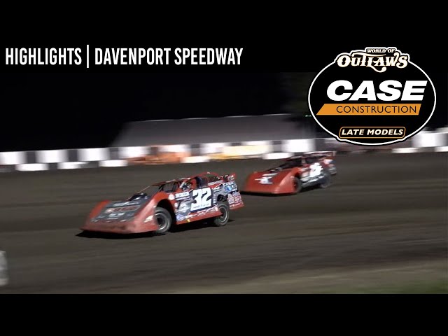 World of Outlaws CASE Late Models | Davenport Speedway | August 24th | HIGHLIGHTS