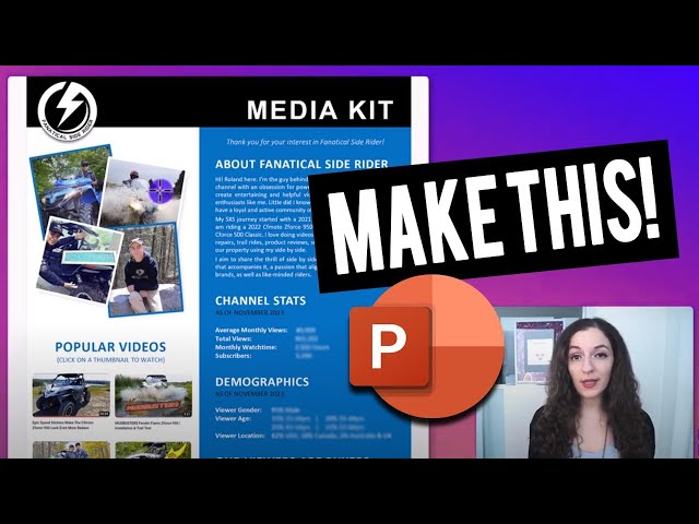 How to Create a Media Kit for Brand Deals Using Powerpoint [Episode #166]