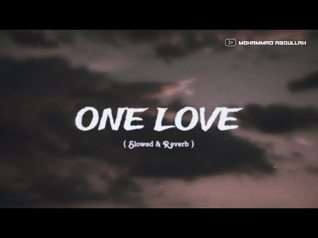 ONE LOVE - BY SHUBH | SLOWED & REVERB | LOFI SONG | MOHAMMAD ABDULLAH