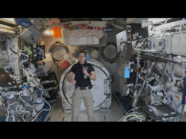 Living in space! Water, ball throwing, cords and more explained by ISS astronaut