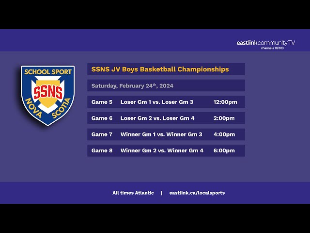 SSNS JV Boys Basketball Championships - Day 2