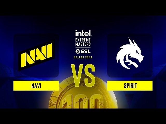 NAVI vs. Spirit - IEM Dallas 2024 - Group B
