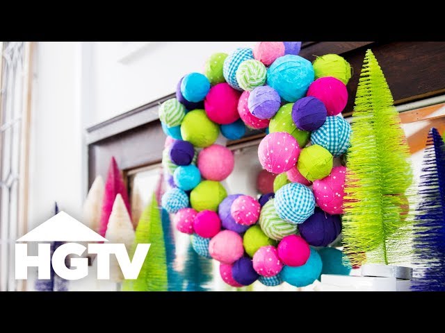 3 DIY Foam Ball Wreaths | HGTV Happy | HGTV