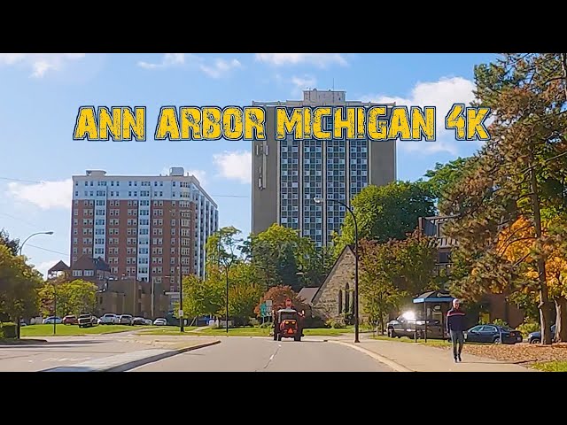 Michigan's Most Prestigious City: Ann Arbor, Michigan 4K.