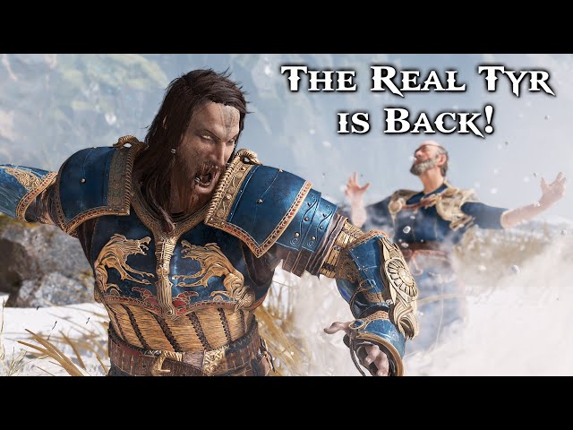 RAGNAROK Tyr finally picks up his Spear! - Tyr VS Odin Boss Fight (GOW Ragnarok Epic Battle!)