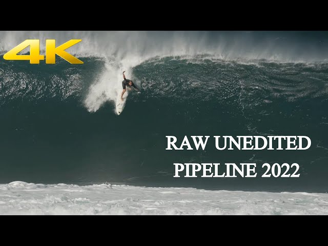 4k UNEDITED CARNAGE AT PIPELINE - 2022 SURFING - THE BIGGEST DAYS☑️