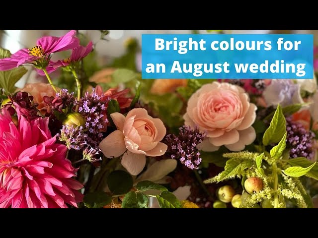 How and why bright colours are great for an August wedding