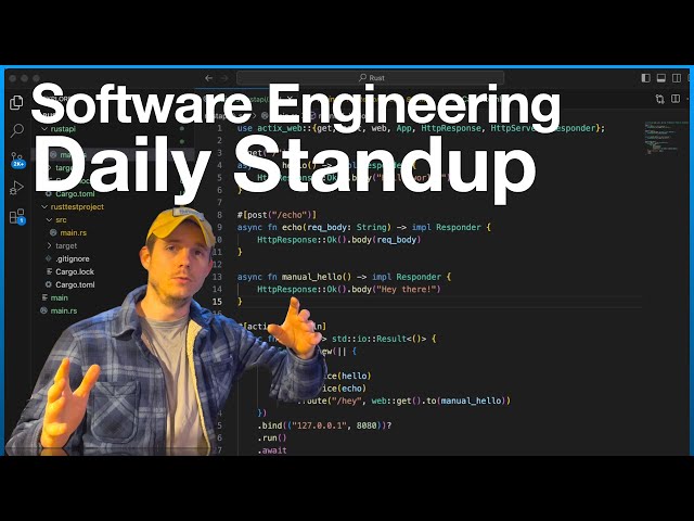 Software Engineer Daily Standup - SignalR Code Examples @StephenSamuelsen