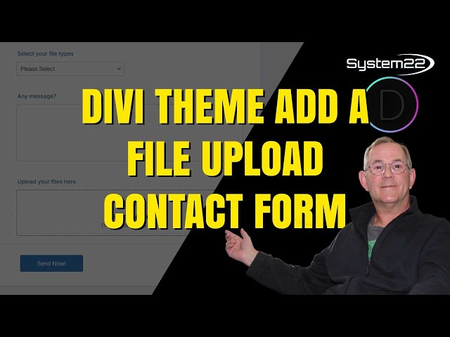 Divi Theme Contact Form With File Upload 👈👍👈👍