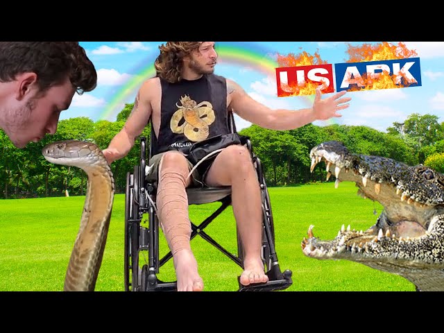 Chandler's Wildlife - Close Call With Crocodile puts him in wheelchair