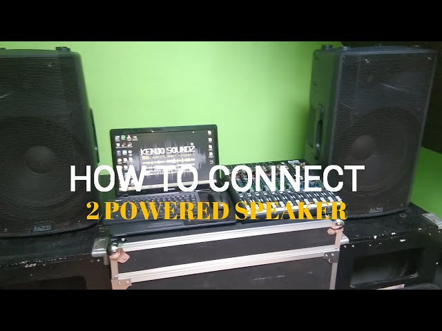 How to connect 2 powered speaker (Alto Tx215)