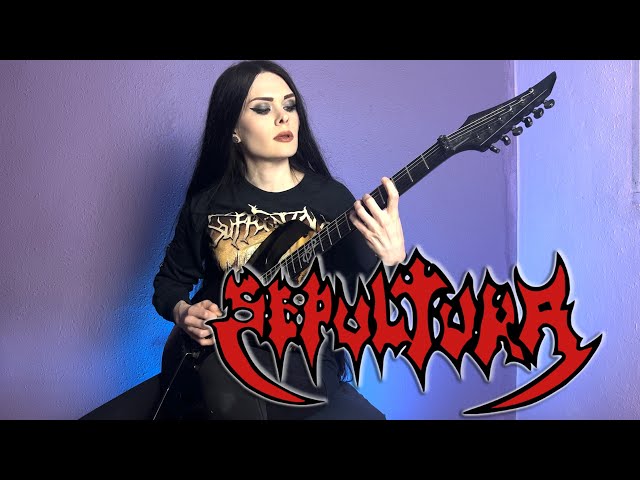 Sepultura  - Troops of Doom (guitar cover by Elena Verrier)