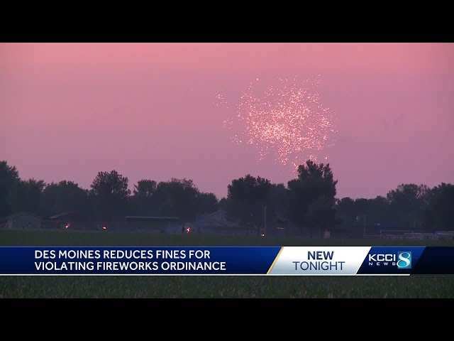 Des Moines officials lower fines for illegally setting off fireworks