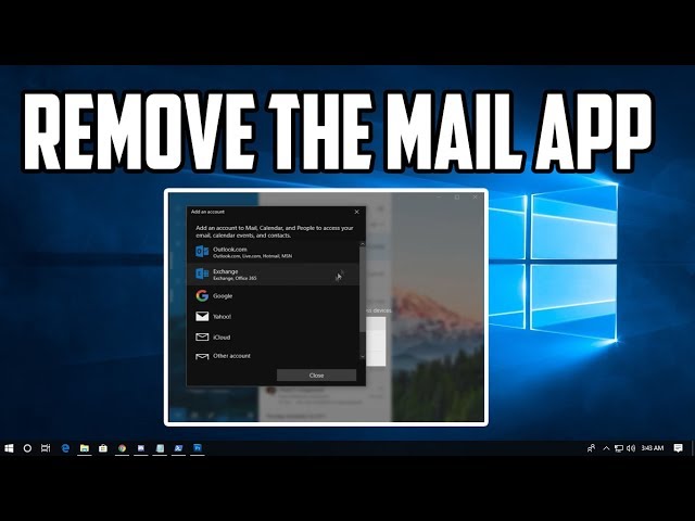 How To Remove The Mail App on Windows 10