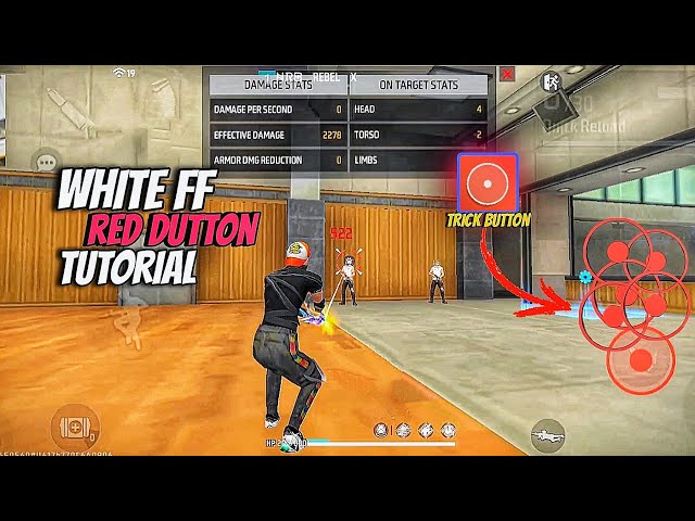 White ff red button tutorial | trick button tutorial |android macro freefire