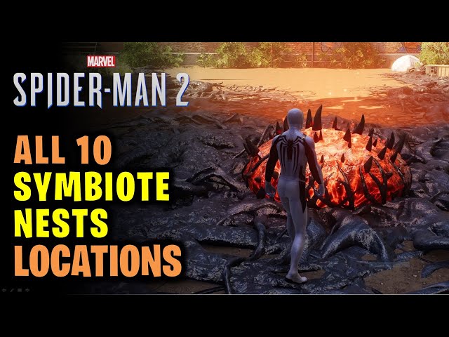 All 10 Symbiote Nests Locations | Spider-Man 2