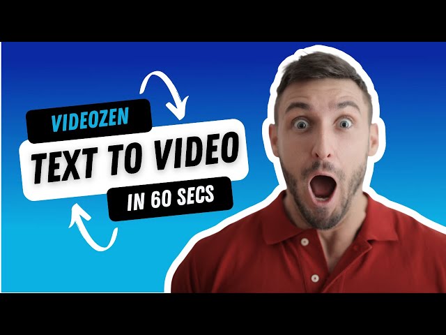 Convert Text To Video in 60 seconds using VideoZen