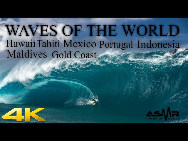 🔵(ASMR) 4k TAHITI - HAWAII - INDO - MALDIVES - GOLD COAST - MEXICO - PORTUGAL - 2024✔