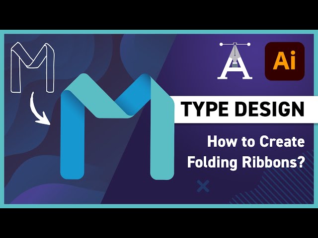 Creative Alphabet Design #2 - Folding Ribbon (M)