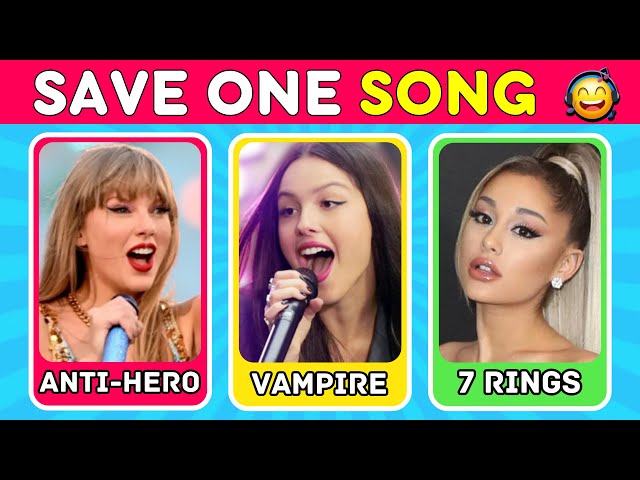 SAVE ONE SONG - Most Popular Songs EVER 🎵 | Music Quiz