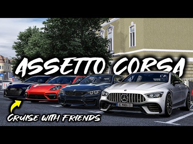 Assetto Corsa - Porsche Panamera, Mercedes GT63 AMG, Audi RS6 & BMW M4 Cruise with Friends on Brasov