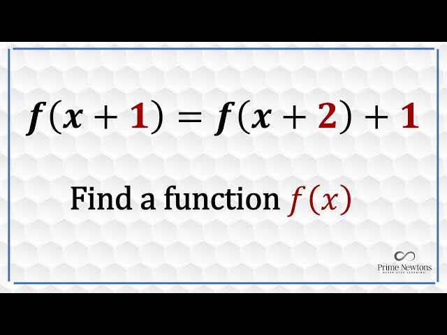 f(x+1) = f(x+2) +1