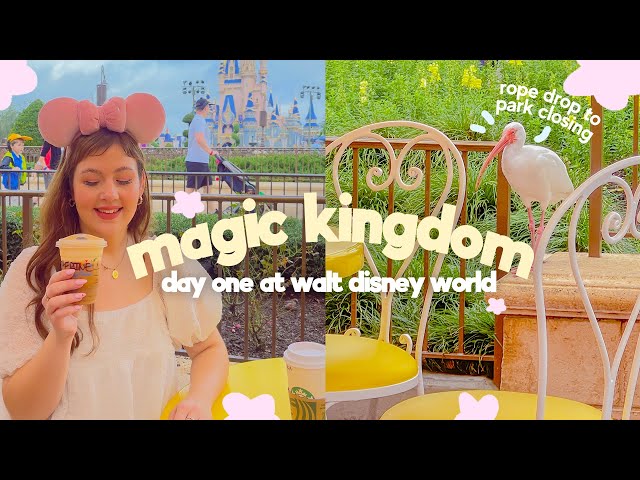 DISNEY WORLD VLOGS ✿ Day 1 Exploring the Magic Kingdom ~ Disney Railway & Rope drop to park closing
