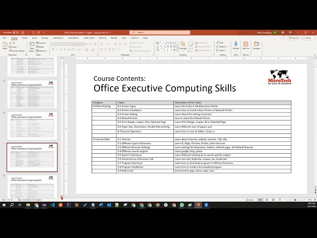 1. Professional Computing Skills - Introduction