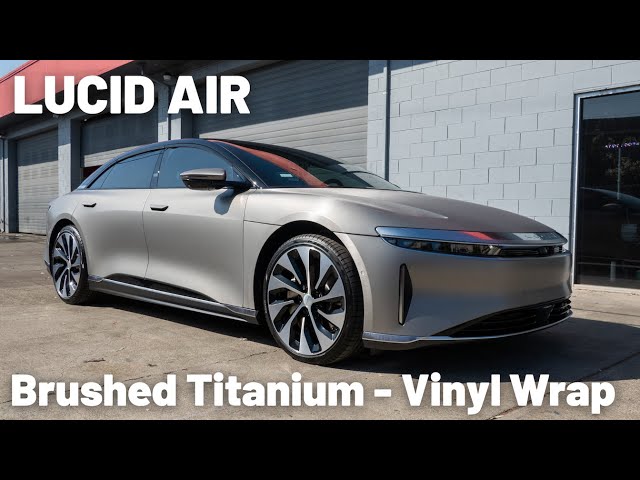 Lucid Air GT - Brushed Titanium - 3M 2080  - Full Vinyl Wrap