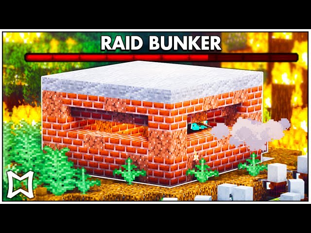 Minecraft Tutorial ► How To Build a Brick Village Raid Defence Bunker! #2 🧱