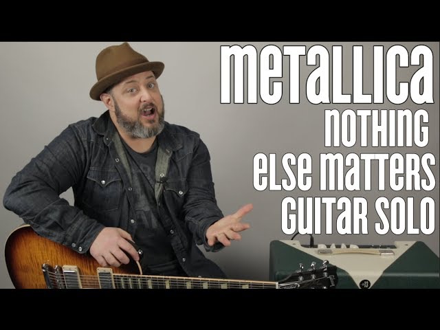 Metallica "Nothing Else Matters" Solo Guitar Lesson + Tutorial
