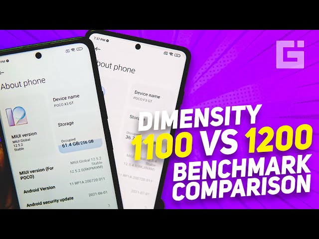 Dimensity 1100 vs Dimensity 1200 Benchmark Comparison | AnTuTu, Geekbench 5, CPU Throttling Test